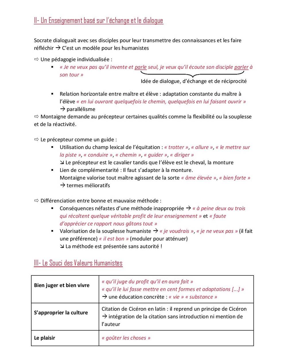 L Argumentation